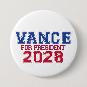 Vance for President (varsity) 缶バッジ (正面)