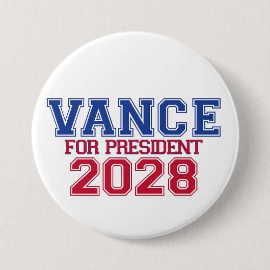 Vance for President (varsity) 缶バッジ (正面)
