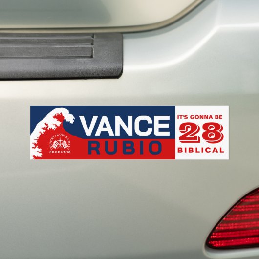 Vance Rubio 2028 バンパーステッカー (車上)