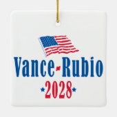 Vance Rubio 2028 (旗) セラミックオーナメント (裏面)