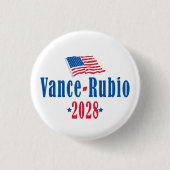 Vance Rubio 2028 (flag) 缶バッジ (正面)