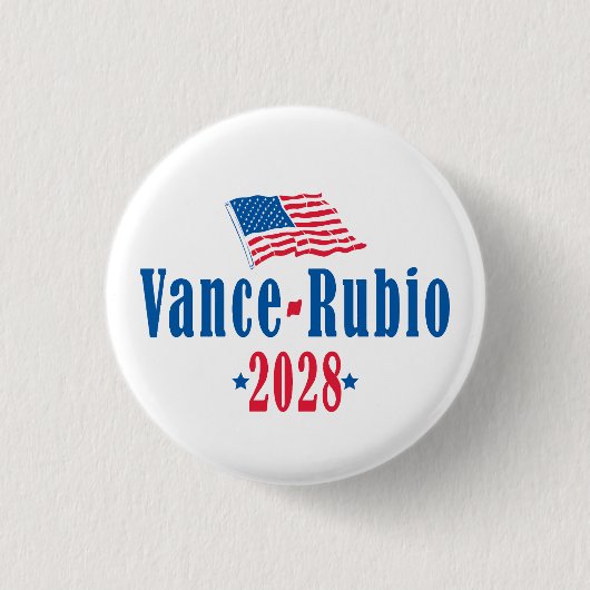 Vance Rubio 2028 (flag) 缶バッジ (正面)