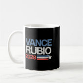 Vance Rubio 2028 President Jd Vance Marco Rubio Us コーヒーマグカップ (左)