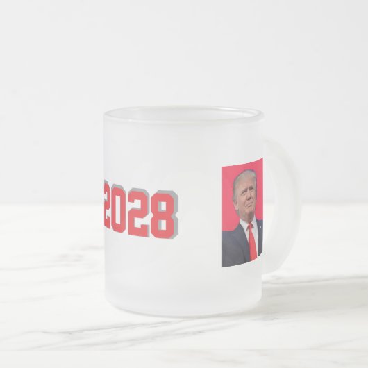 Vance/Trump 2028 Mug フロストグラスマグカップ (正面右)