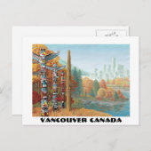 Vancouver Art Postcard Vancouver Totem Pole Cards ポストカード (正面/裏面)