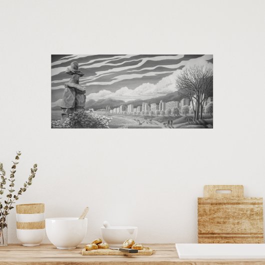 Vancouver Art Posters Vancouver Inukshuk Prints ポスター (キッチン)