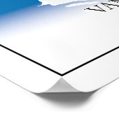 Vancouver British Columbia Canada Travel City Map ポスター (角)