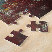 Vancouver British Columbia City Skyline Autumn ジグソーパズル (側面)