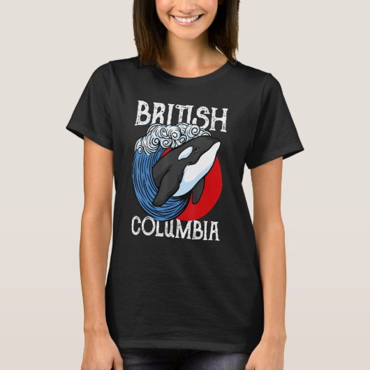 Vancouver British Columbia Orca Whale Tシャツ (正面)