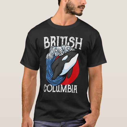 Vancouver British Columbia Orca Whale Tシャツ (正面)