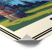 Vancouver, Canada: 1960s Vintage Travel Poster ポスター (角)