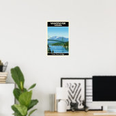 Vancouver, Canada: 1960s Vintage Travel Poster ポスター (ホームオフィス)