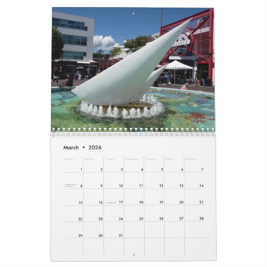 Vancouver, Canada 2026 Calendar カレンダー (3月 2026)