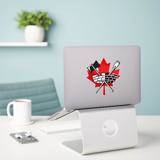 Vancouver Canada laptop sticker シール (デスク上のノートパソコン)