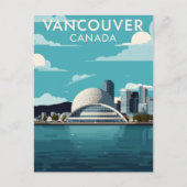 Vancouver Canada Retro Travel ポストカード (正面)