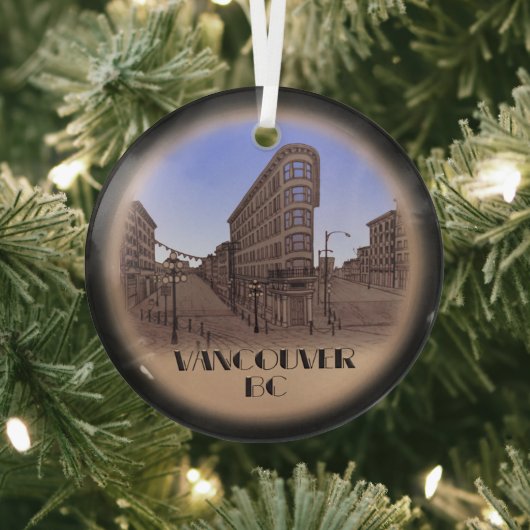Vancouver Canada Souvenir Ornament Keepsake ガラスオーナメント (インサイチュ)