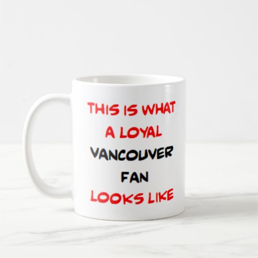 vancouver fan, loyal コーヒーマグカップ (左)