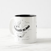 Vancouver Island Canada Whales ツートーンマグカップ (正面左)