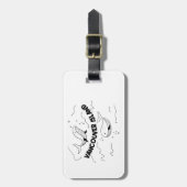 Vancouver Island Canada Whales ラゲッジタグ (正面縦)