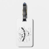 Vancouver Island Canada Whales ラゲッジタグ (裏面縦)