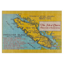 Vancouver Island  Vintage Map  カッティングボード