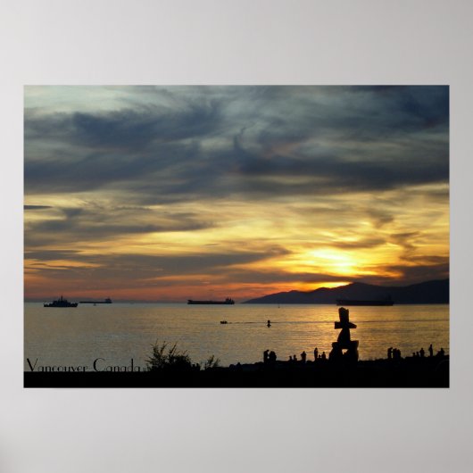 Vancouver Poster English Bay Vancouver Print ポスター (正面)