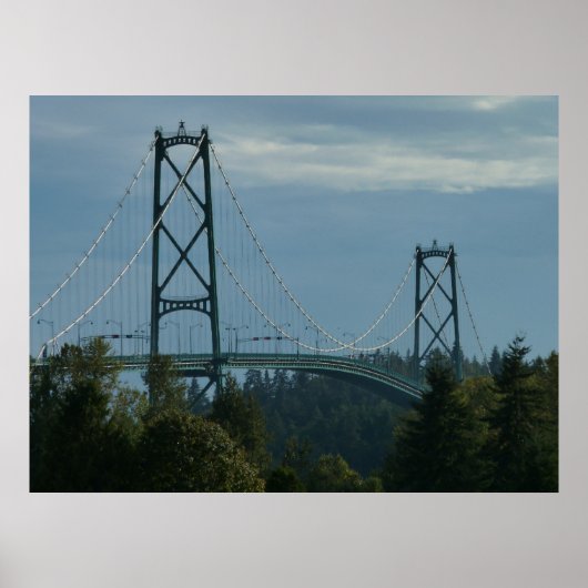 Vancouver Poster Print Vancouver Cityscape Print ポスター (正面)