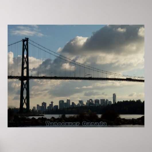 Vancouver Poster Vancouver Lions Gate Souvenir ポスター (正面)