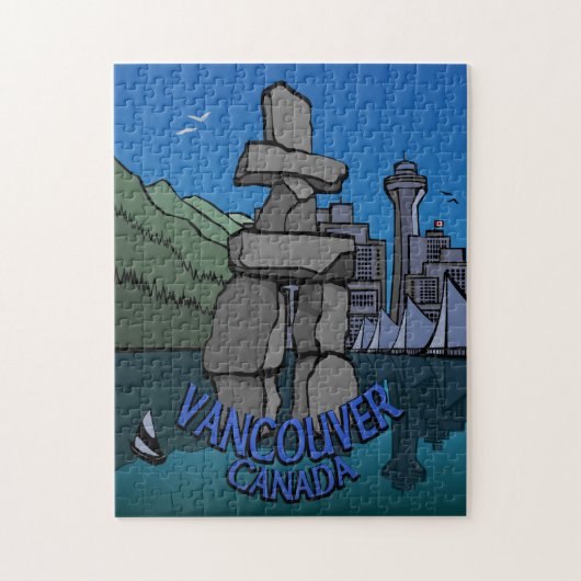 Vancouver Souvenir Puzzle Unique Vancouver Gifts ジグソーパズル (縦)