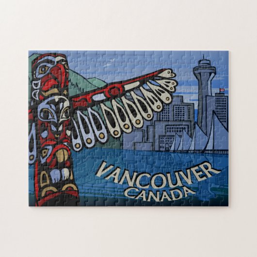 Vancouver Souvenir Puzzle Unique Vancouver Gifts ジグソーパズル (横)