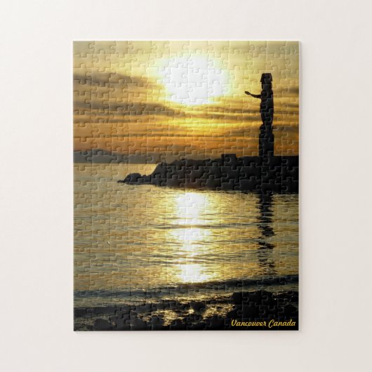 Vancouver Souvenir Puzzle Vancouver Sunset Gifts ジグソーパズル (縦)