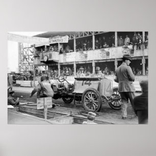 Vanderbiltのコップのレースカー: 1910年 ポスター