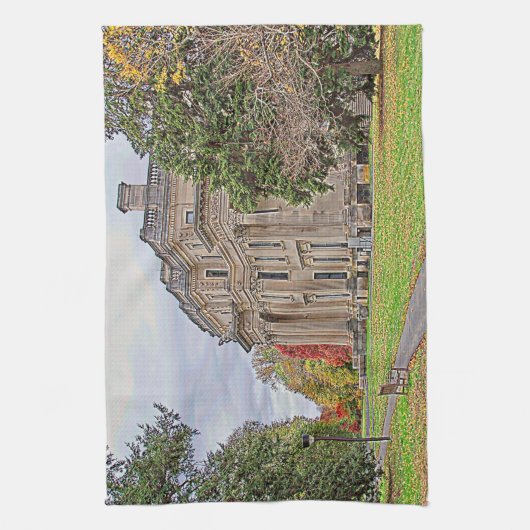 Vanderbuiltの大邸宅 キッチンタオル (縦)