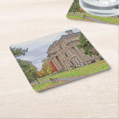 Vanderbuiltの大邸宅 スクエアペーパーコースター (アングル)