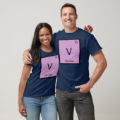 Vanesa 名前 化学元素周期表 tシャツ (ユニセックス)
