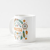 Vanessa Boho Dreamcatcher 1 コーヒーマグカップ (正面左)