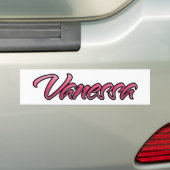 Vanessa faded pink Aufkleber Sticker バンパーステッカー (車上)