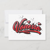 Vanessa Heart Splash Graffiti Karte カード (正面)