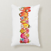 Vanessa - Personalized Bee Pillow アクセントクッション (正面(垂直))