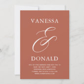 Vanessa Terracotta モダンウェディング セーブザデート (正面)
