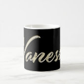 Vanessa white gold Handwriting Tasse Kaffeetasse コーヒーマグカップ (中央)