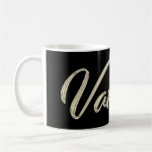 Vanessa white gold Handwriting Tasse Kaffeetasse コーヒーマグカップ (左)