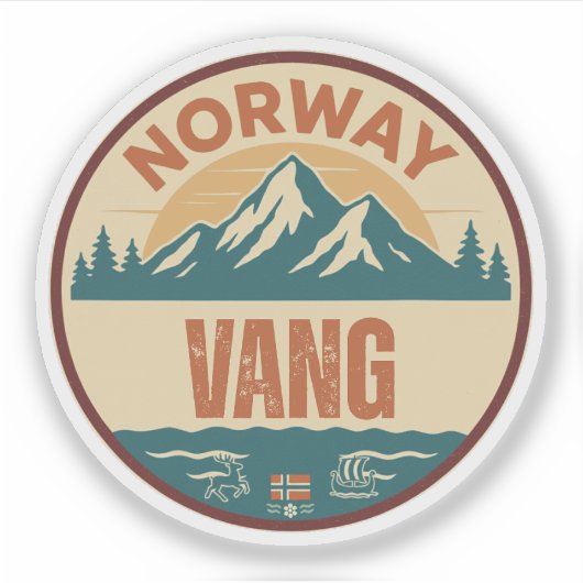 Vang, Norge Norway シール (正面)