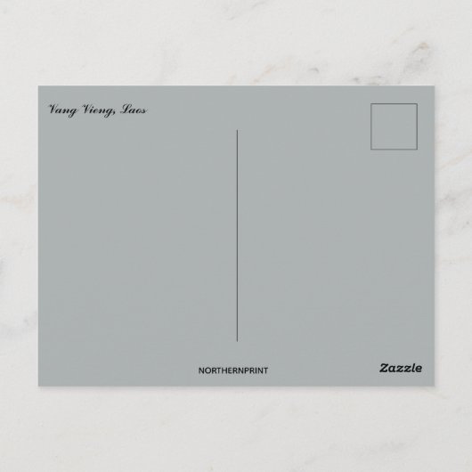 Vang Vieng Laos ポストカード (裏面)