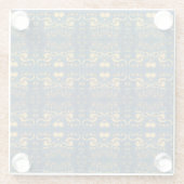 VanGogh Coaster, AIで生成された星空の夜デザイン ガラスコースター (裏面)