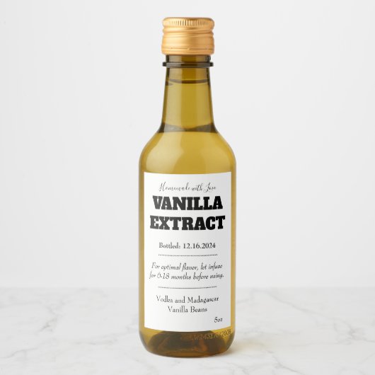 Vanilla Extract モダン LabelシールASOv1tr ワインラベル (正面)