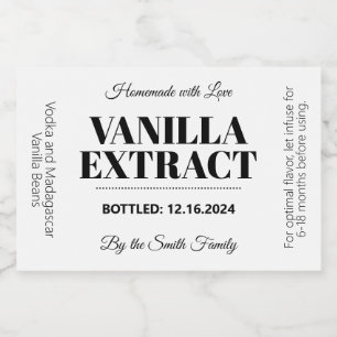Vanilla Extract モダン LabelシールVAF2rt スパークリングワインラベル