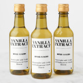 Vanilla Extract モダン LabelステッカーVAF3TR ワインラベル (ボトル)