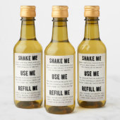 Vanilla Extract Label - bourbon VE-002_05b ワインラベル (ボトル)