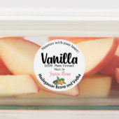 Vanilla Extract Labels、マダガスカル豆 ラベル (貼付)